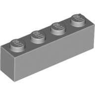 Lego kostka (kostička) 1x4, světle modro šedá (4211394)